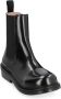 Bottega Veneta Zwarte Leren Enkellaarzen Aw22 Black - Thumbnail 8