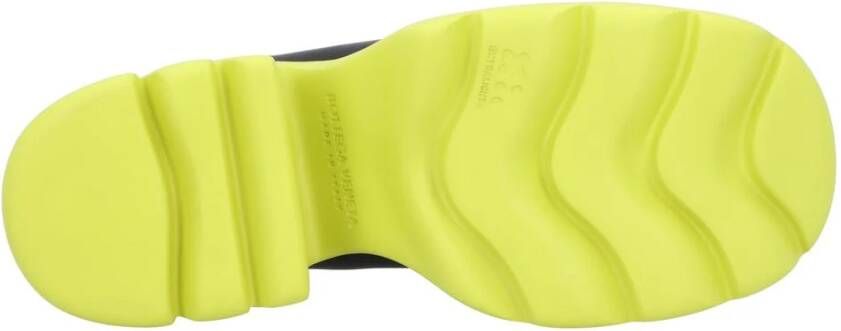 Bottega Veneta Zwarte Leren Lug Sole Chelsea Boot