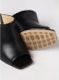 Bottega Veneta Zwarte Leren Open Teen Hakken Muiltjes - Thumbnail 2