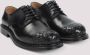 Bottega Veneta Zwarte Leren Veterschoenen - Thumbnail 2