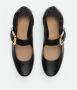 Bottega Veneta Zwarte platte schoenen met Intrecciato-detail Black Dames - Thumbnail 11