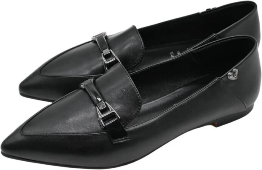 Braccialini Klassieke Zwarte Loafers Black Dames