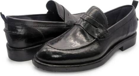 Brecos Zwarte leren loafers 20085U model Black Heren