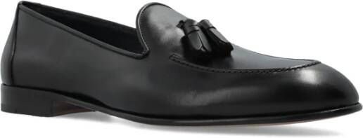 Brioni Leren loafers Black Heren