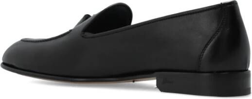 Brioni Leren loafers Black Heren