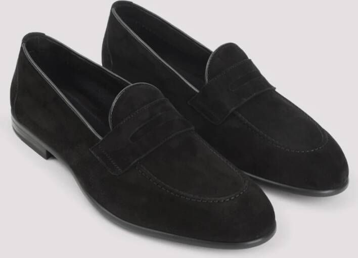 Brioni Zwarte Loafer Schoenen voor Mannen