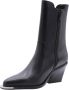 Bronx Next Low Cole Enkellaarsjes Enkelboots met rits Dames Zwart - Thumbnail 8