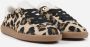 Bronx Bruin Animal Print Lage Top Sneakers Brown Dames - Thumbnail 6