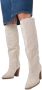 Bronx Next Americana 14284 Hoge laarzen Dames Beige - Thumbnail 8