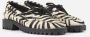Bronx Dierenprint Lage Schoen wit zwart Multicolor Dames - Thumbnail 5