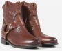 Bronx Elegante Enkellaars met Metalen Details Brown Dames - Thumbnail 14