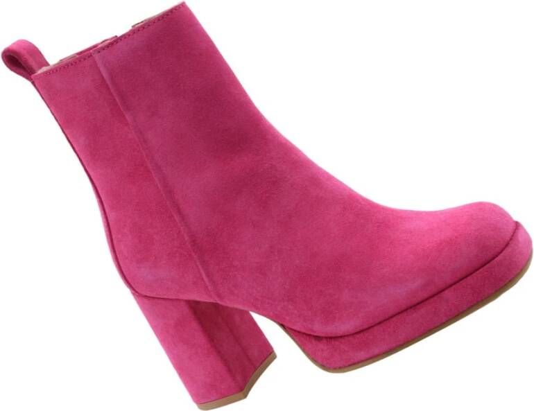 Bronx Enkellaars Roze Dames