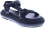 Bronx Flexibele Flatform Sandaal Zwart Black Dames - Thumbnail 11