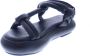Bronx Flexibele Flatform Sandaal Zwart Black Dames - Thumbnail 13