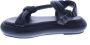Bronx Flexibele Flatform Sandaal Zwart Black Dames - Thumbnail 14