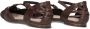 Bronx Gekruiste Band Leren Sandalen Brown Dames - Thumbnail 10