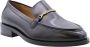 Bronx Zwarte Leren Loafers met Stijlvolle Details Black Dames - Thumbnail 25