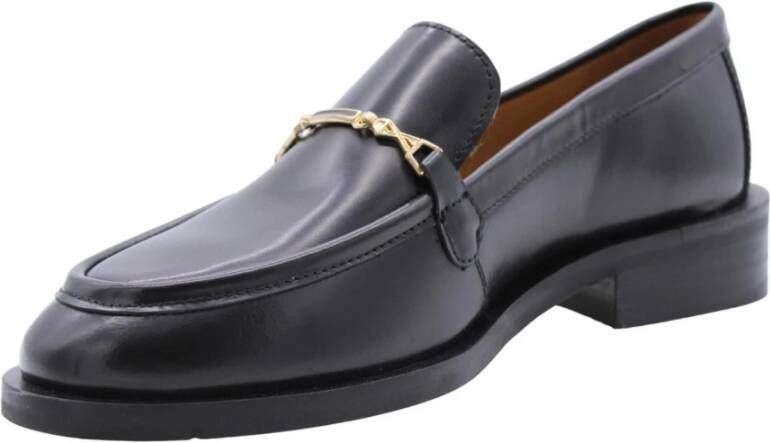 Bronx Chique Mocassin Loafers voor Vrouwen Black Dames