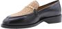 Bronx Zwarte Leren Loafers met Stijlvolle Details Black Dames - Thumbnail 19