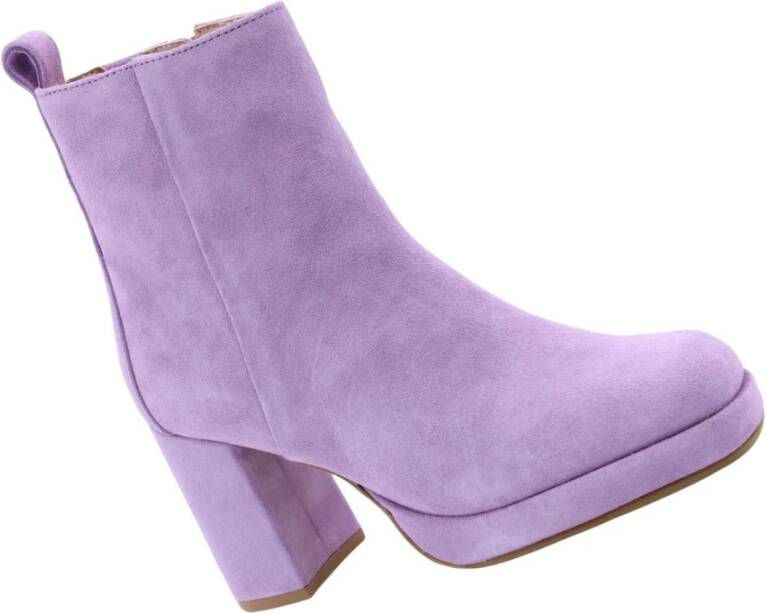 Bronx Heeled Boots Paars Dames