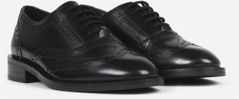 Bronx Klassieke Oxford Dames Lage Schoen Zwart Black Dames