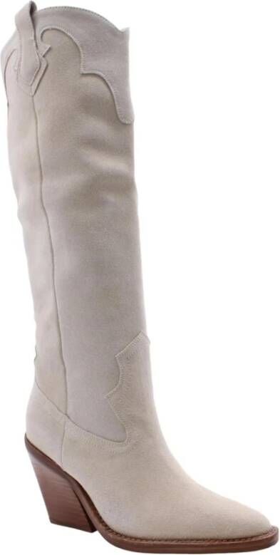 Bronx Hagar Cowboy Boots Beige Dames