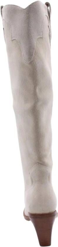 Bronx Hagar Cowboy Boots Beige Dames