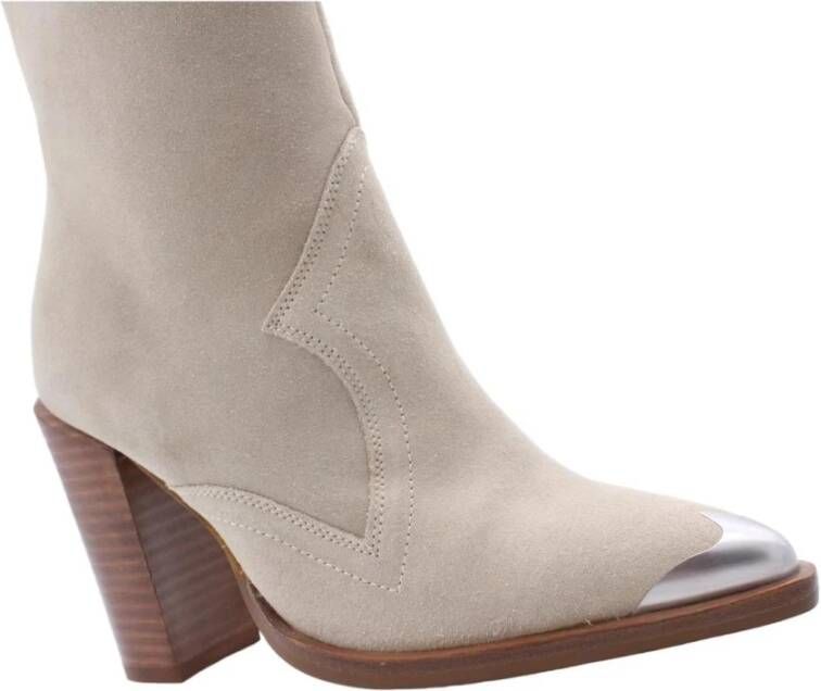 Bronx Laars Beige Dames