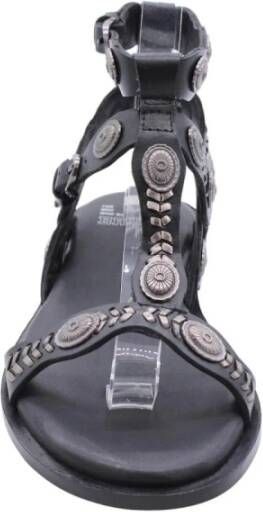 Bronx Platte sandalen voor vrouwen Black Dames