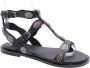Bronx Flexibele Flatform Sandaal Zwart Black Dames - Thumbnail 38