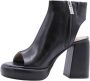 Bronx Flexibele Flatform Sandaal Zwart Black Dames - Thumbnail 48