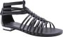 Bronx Flexibele Flatform Sandaal Zwart Black Dames - Thumbnail 40