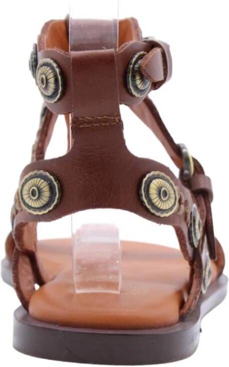 Bronx Platte sandalen voor vrouwen Brown Dames