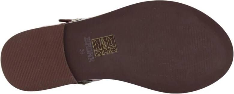 Bronx Platte sandalen voor vrouwen Brown Dames