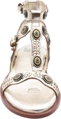 Bronx Platte sandalen voor vrouwen Yellow Dames