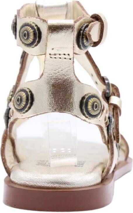Bronx Platte sandalen voor vrouwen Yellow Dames