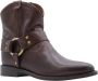 Bronx Stijlvolle Enkellaarsjes met Bobbel Detail Brown Dames - Thumbnail 3