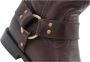 Bronx Stijlvolle Enkellaarsjes met Bobbel Detail Brown Dames - Thumbnail 8