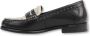 Bronx Lage Schoen in Zwart Wit Zilver Black Dames - Thumbnail 18
