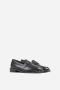 Bronx Stijlvolle zwarte loafer met zilveren studs Black Dames - Thumbnail 9