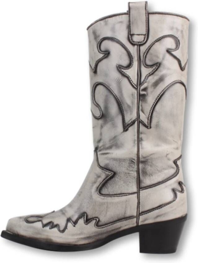 Bronx Vintage Western Laars Gray Dames