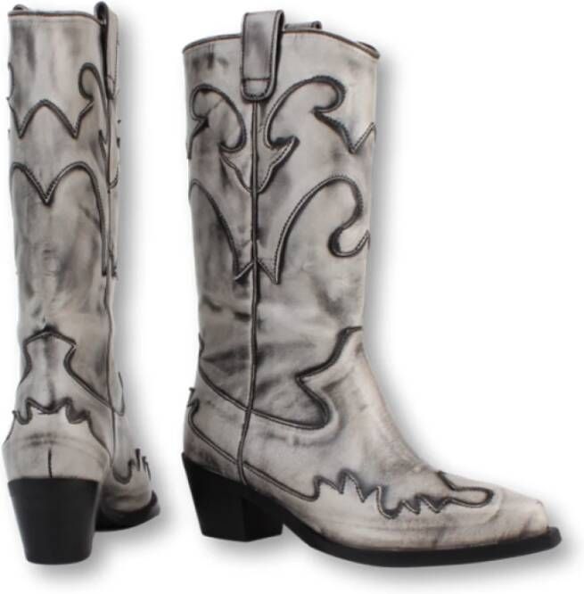 Bronx Vintage Western Laars Gray Dames