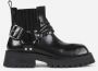 Bronx Zwarte Enkellaars voor Vrouwen Bikerstijl Black Dames - Thumbnail 4
