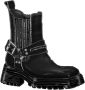 Bronx Zwarte Enkellaars voor Vrouwen Bikerstijl Black Dames - Thumbnail 6