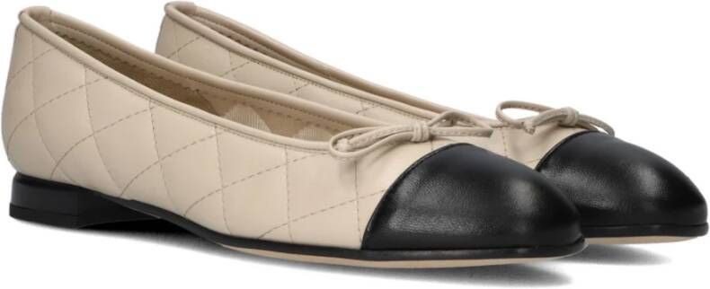Brunate Beige Leren Ballerina Schoenen Beige Dames