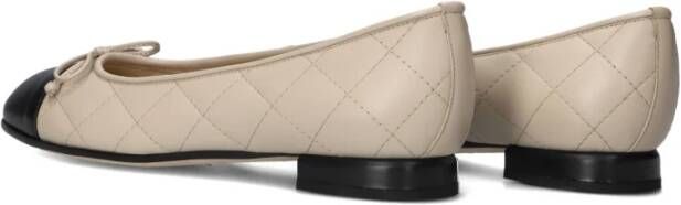 Brunate Beige Leren Ballerina Schoenen Beige Dames