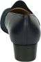 Brunate Blauwe leren pumps met brede pasvorm - Thumbnail 2
