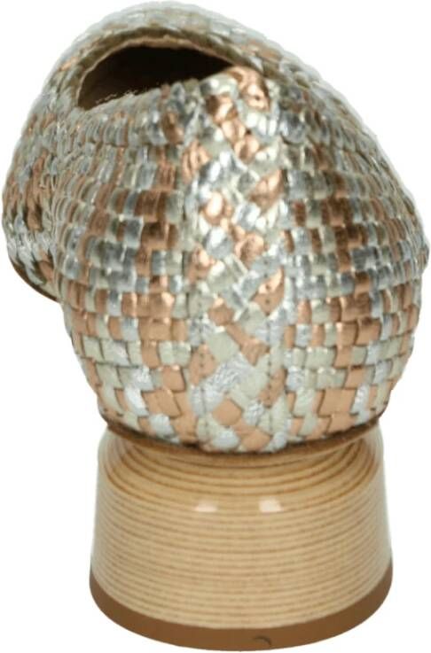 Brunate Bronzen Pumps met Leren Zool
