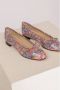 Brunate Geperforeerde Ballerina met Strikdetail Multicolor Dames - Thumbnail 4