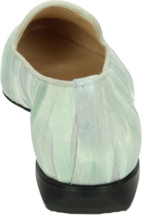 Brunate Groene Pumps met G Breedte